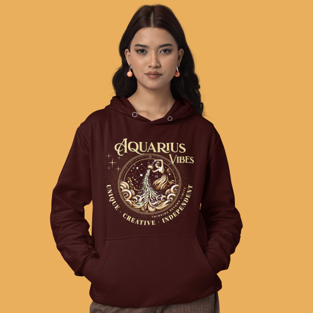 Aquarius Vibes Hoodie - TranquilTrendz