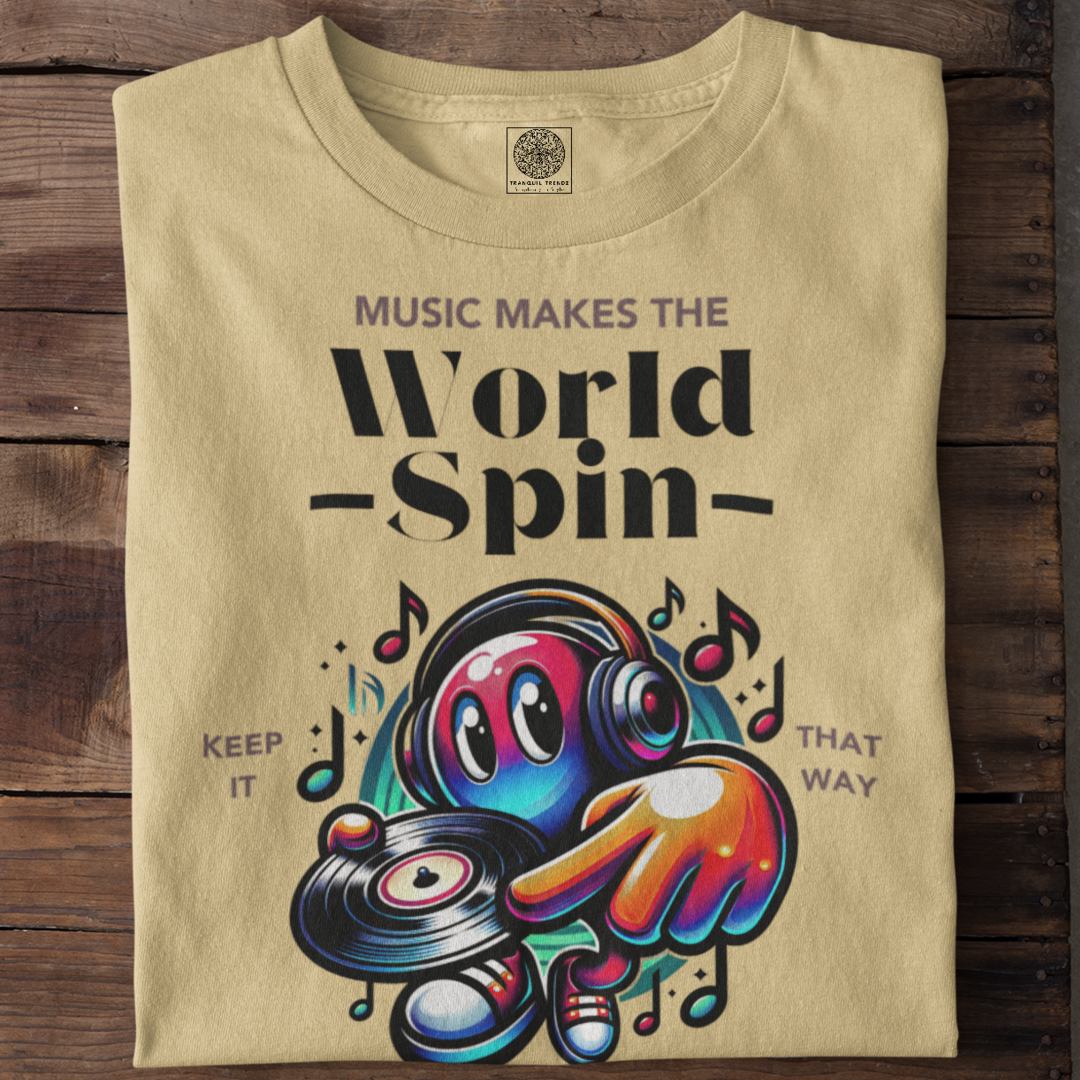 Music Makes The World Spin T-Shirt