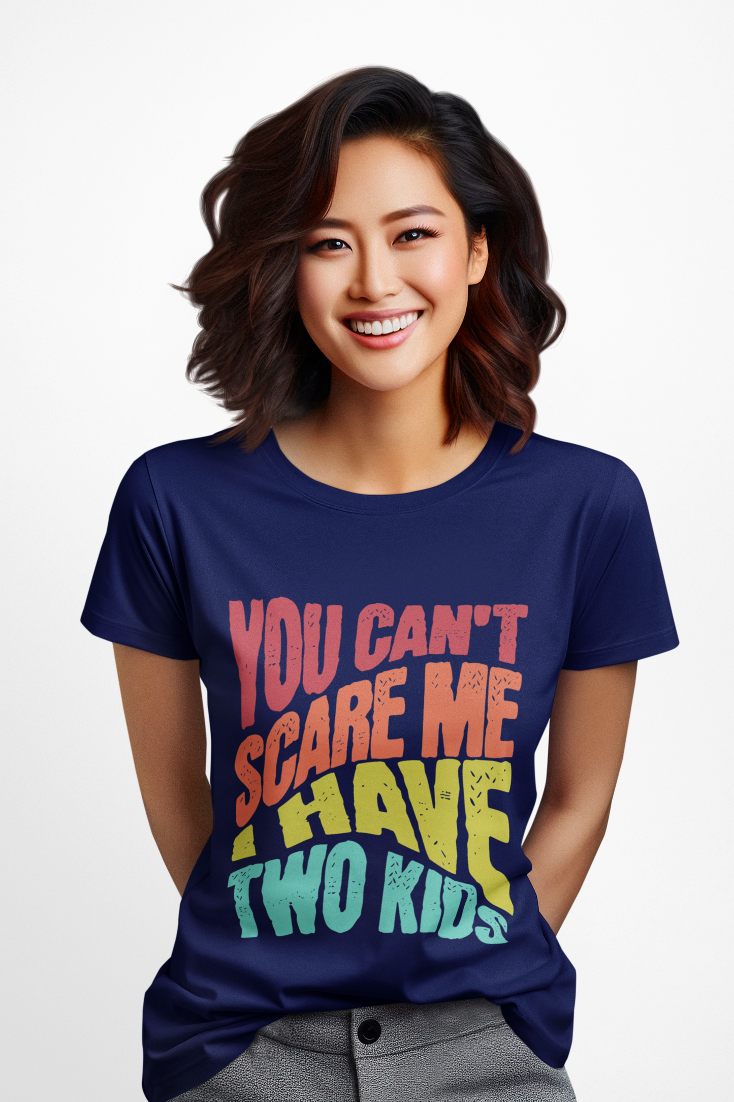 Dad/Mother of Two Kids Humor T-Shirt