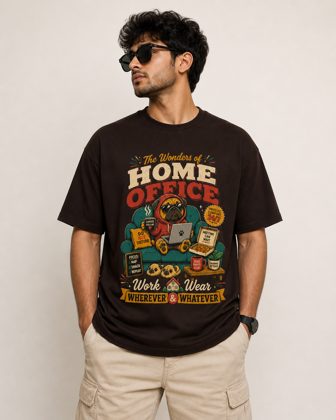 The Wonders of Home Office Funny Work From Home T-Shirt
