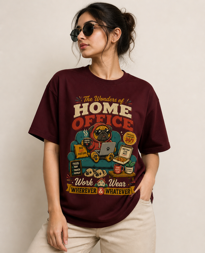 The Wonders of Home Office Funny Work From Home T-Shirt