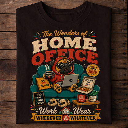 The Wonders of Home Office Funny Work From Home T-Shirt
