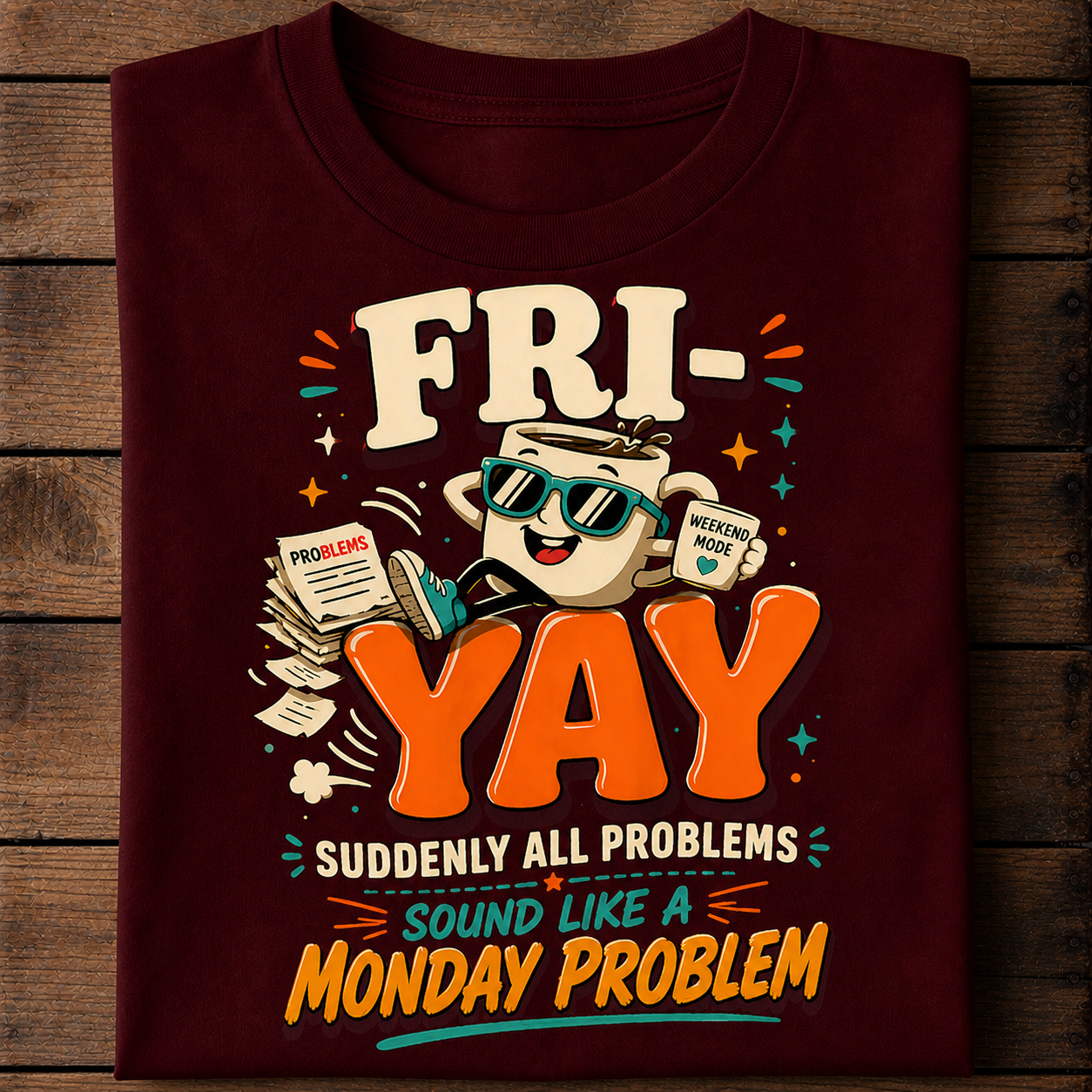 Friday Yay Funny Weekend Work Humor T-Shirt