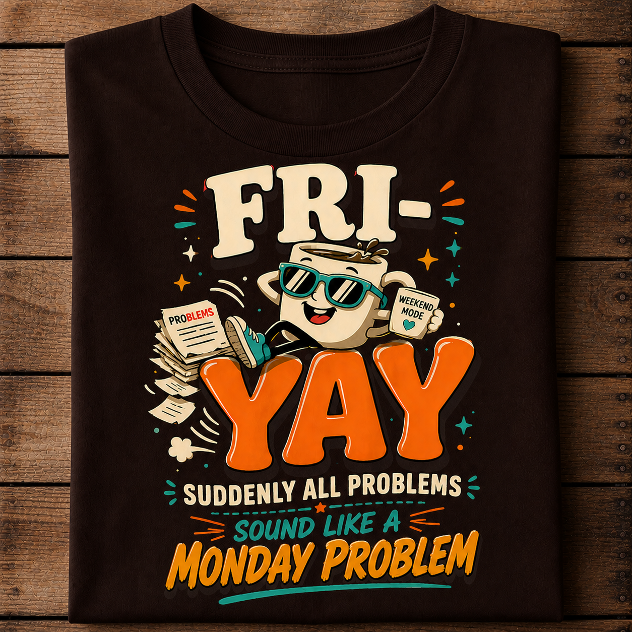 Friday Yay Funny Weekend Work Humor T-Shirt