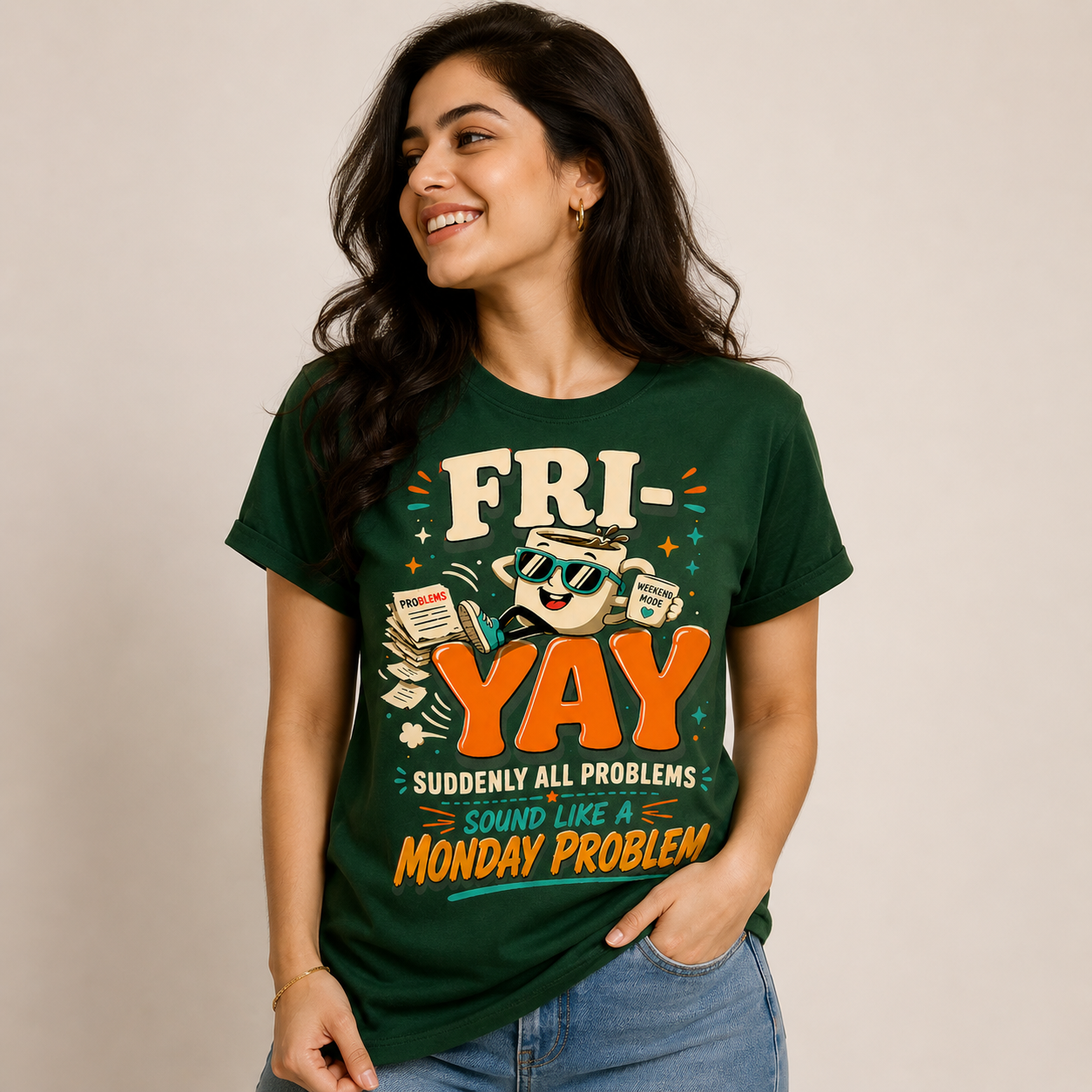 Friday Yay Funny Weekend Work Humor T-Shirt