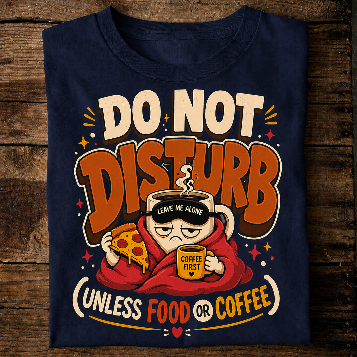 Do Not Disturb Funny Food Coffee Lover T-Shirt
