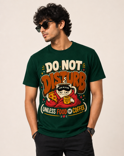 Do Not Disturb Funny Food Coffee Lover T-Shirt