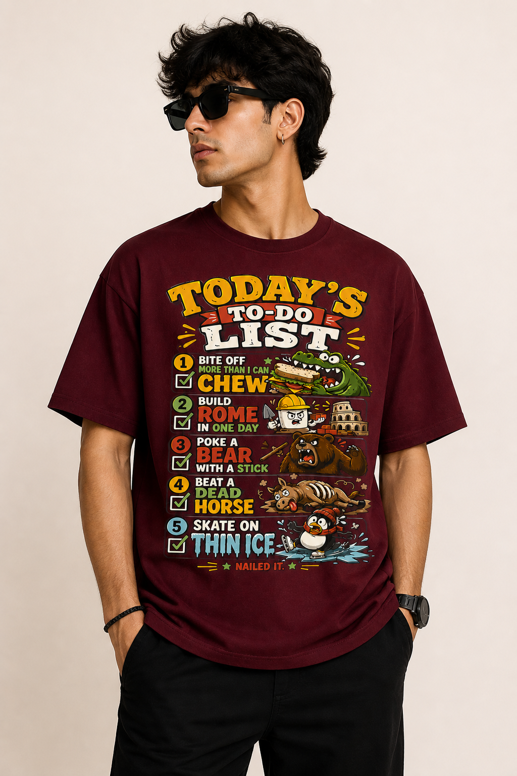 Today’s To Do List Funny Adventure T-Shirt