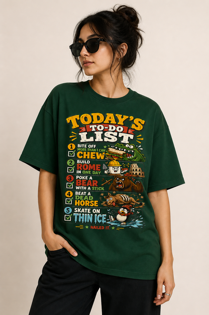Today’s To Do List Funny Adventure T-Shirt