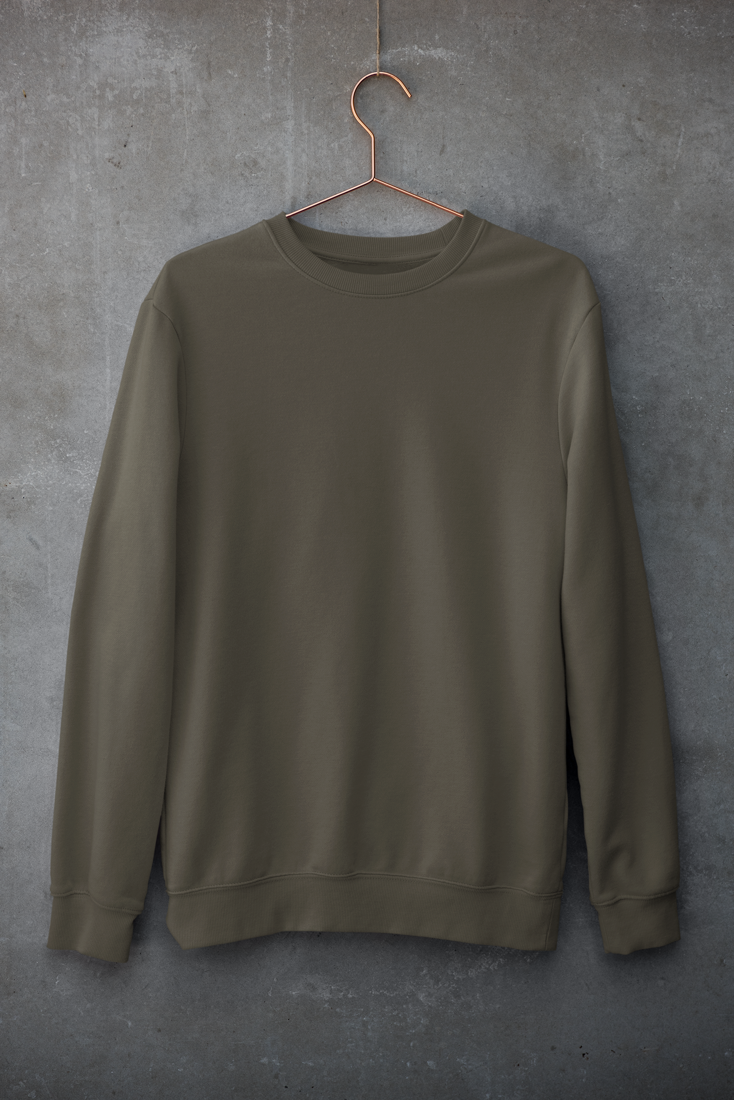 Olive Green Unisex Winter SweatShirt