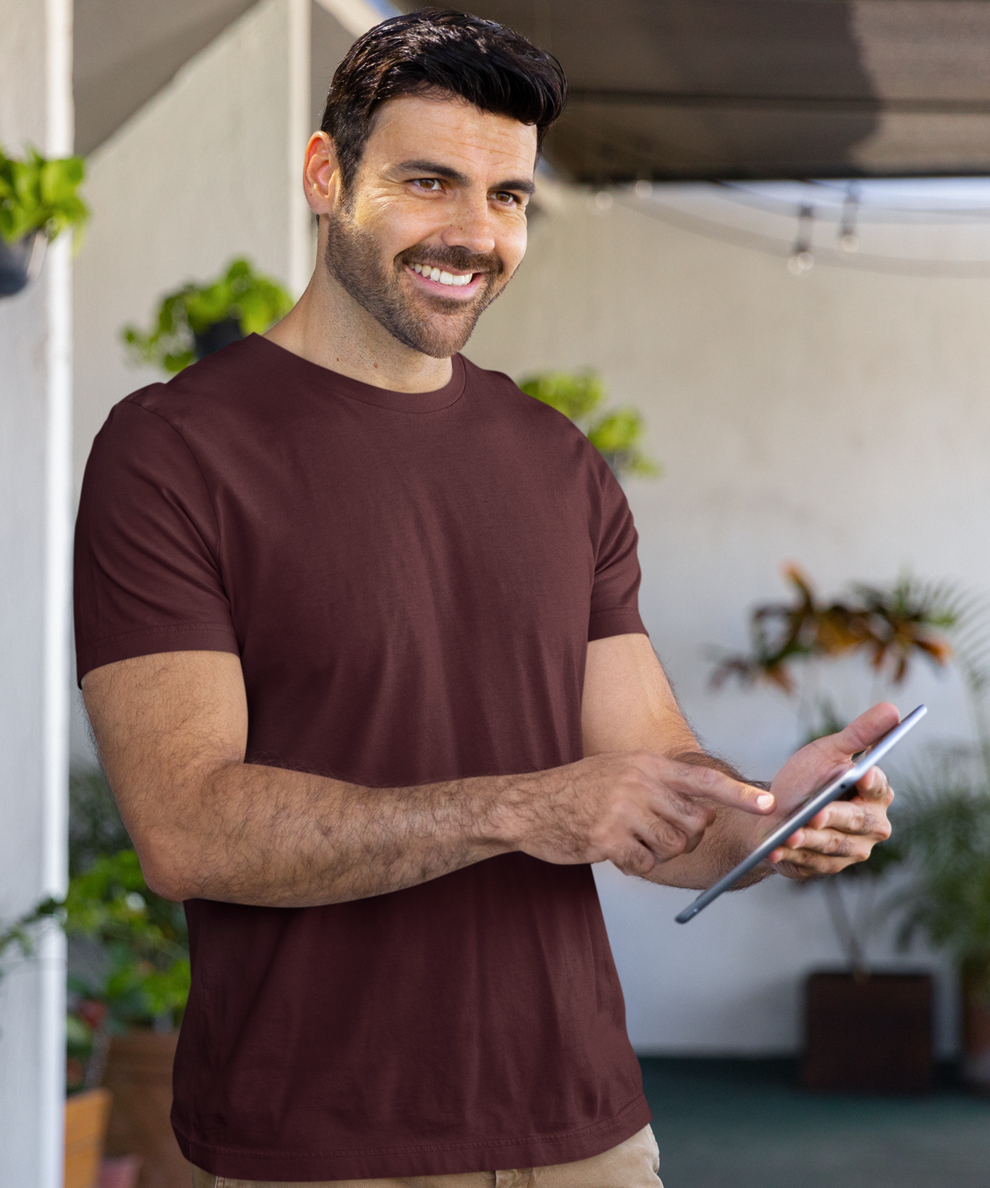 SUPIMA : Maroon T-Shirt