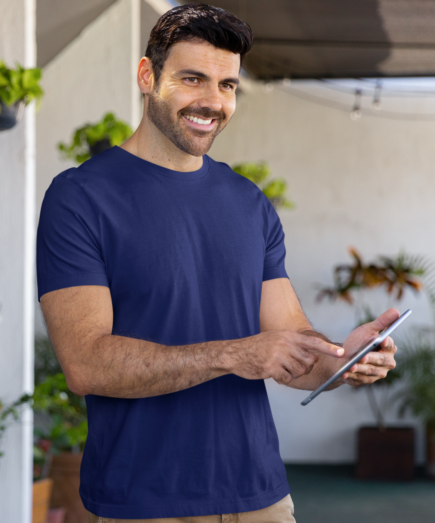 SUPIMA : Navy Blue T-Shirt