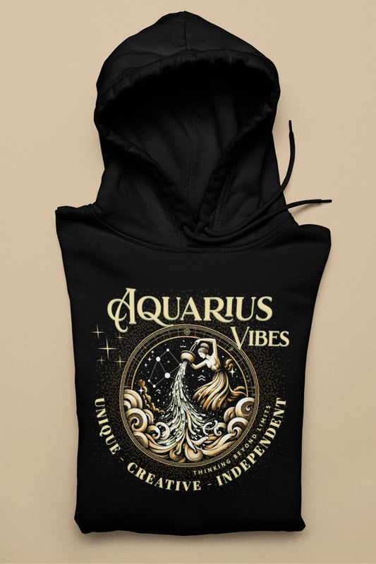 Aquarius Vibes Hoodie - TranquilTrendz