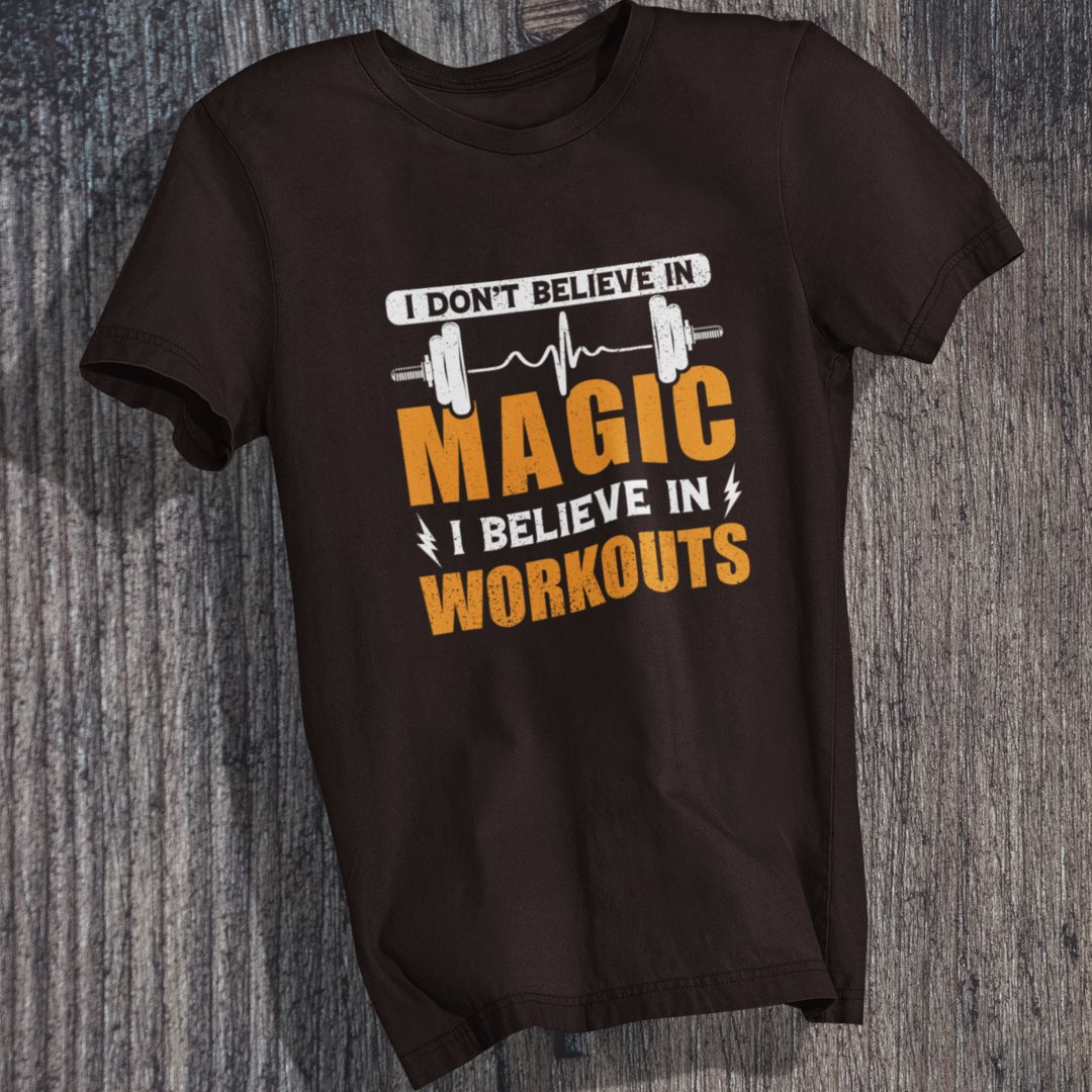 Believe in Workouts T-Shirt - TranquilTrendz