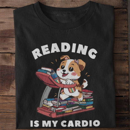 Bookish Workout - Reading Cardio T-Shirt - TranquilTrendz