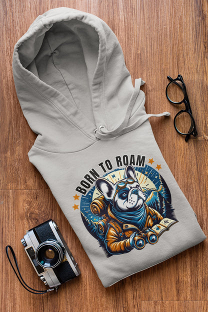 Born To Roam Pug Explorer Hoodie - TranquilTrendz