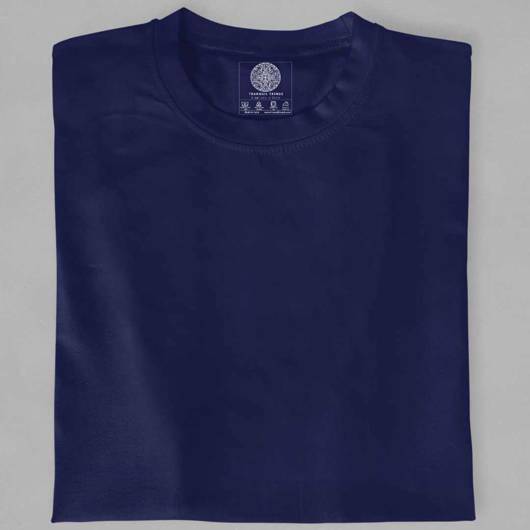 Classic Navy Blue T-Shirt - TranquilTrendz