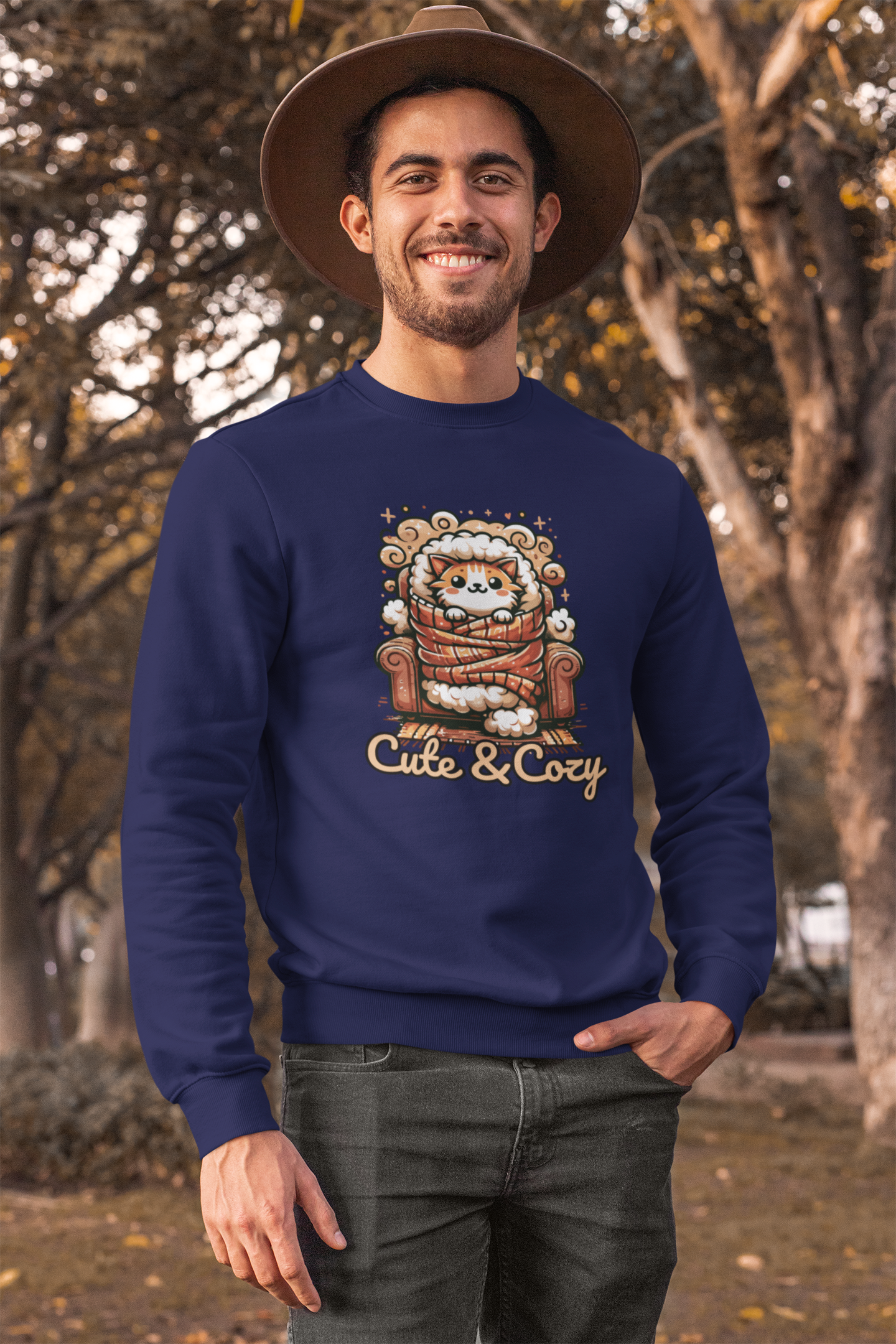 Cute and Cozy Cat Lovers Sweatshirt