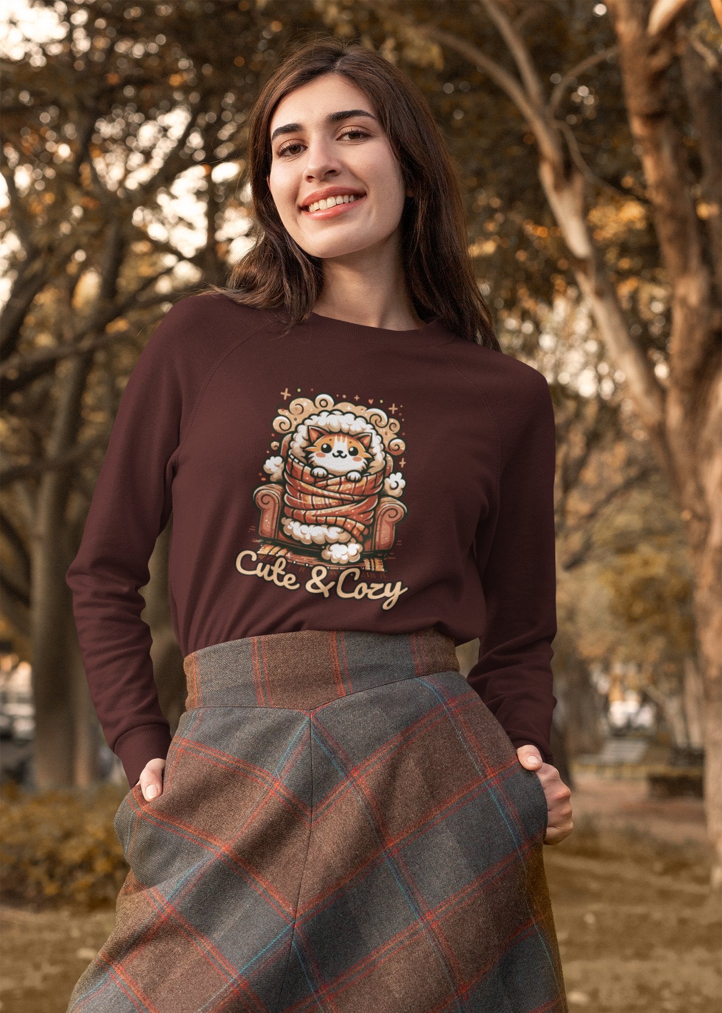 Cute and Cozy Cat Lovers Sweatshirt - TranquilTrendz