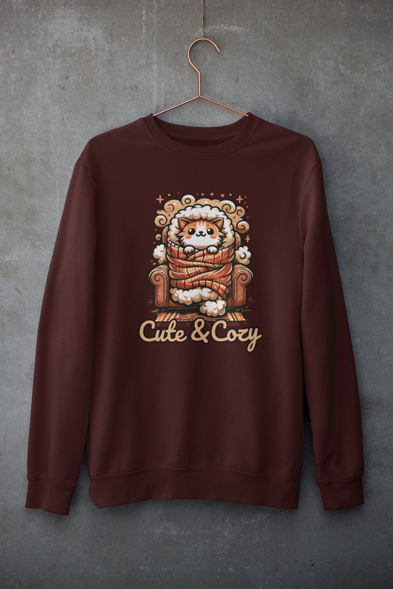 Cute and Cozy Cat Lovers Sweatshirt - TranquilTrendz