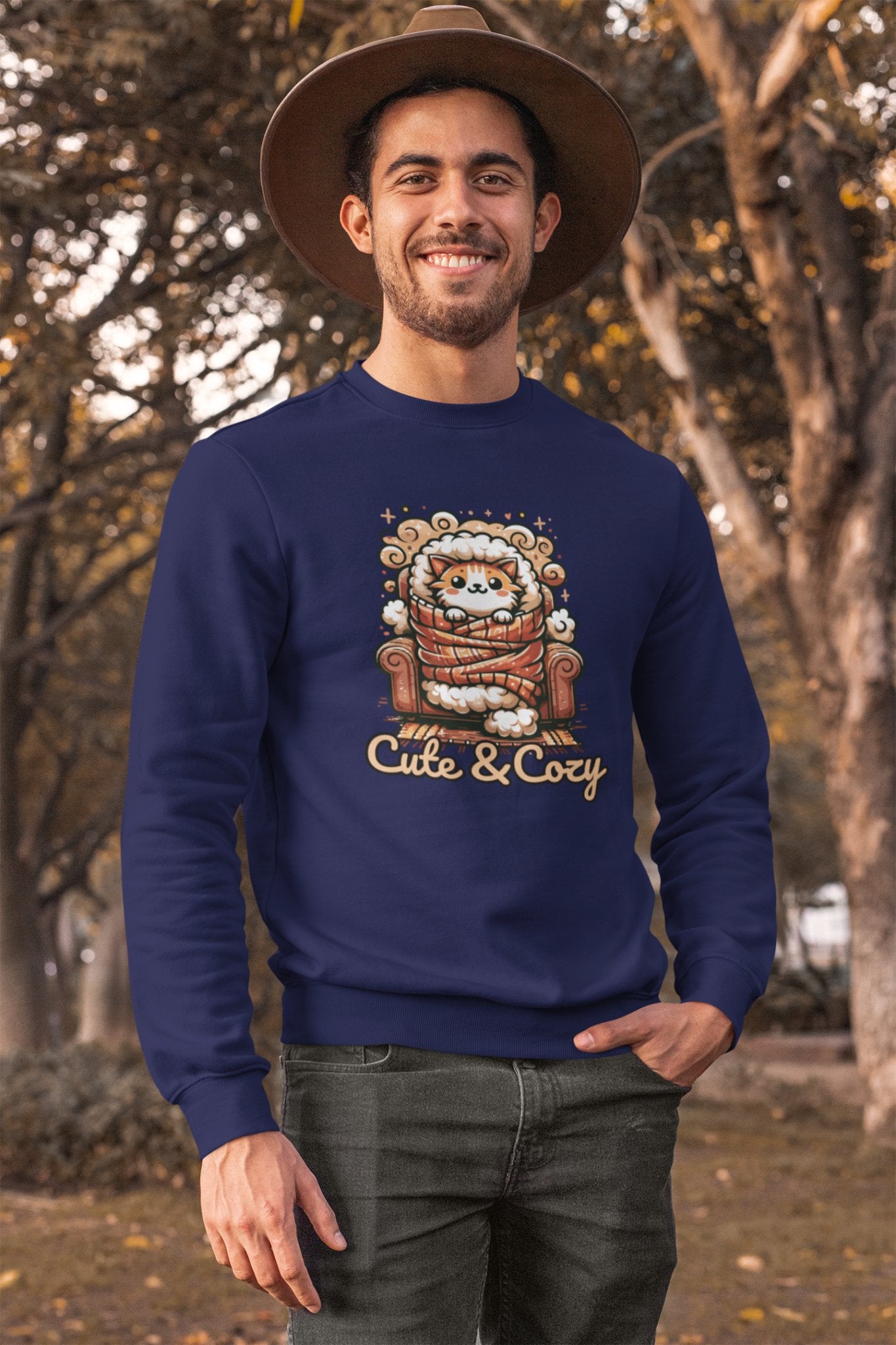 Cute and Cozy Cat Lovers Sweatshirt - TranquilTrendz