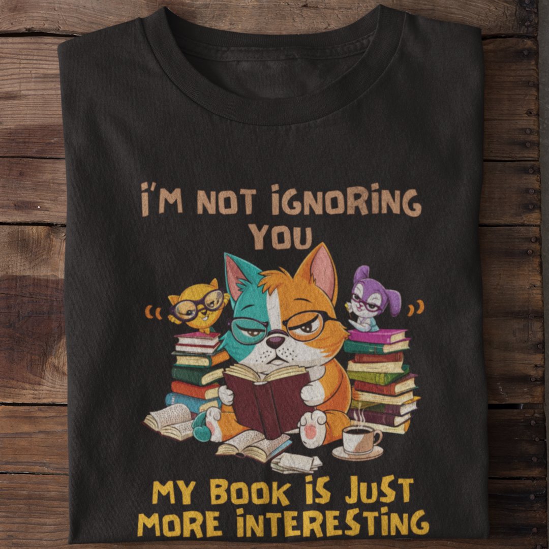 Engrossed Reader - Interesting Book T-Shirt - TranquilTrendz