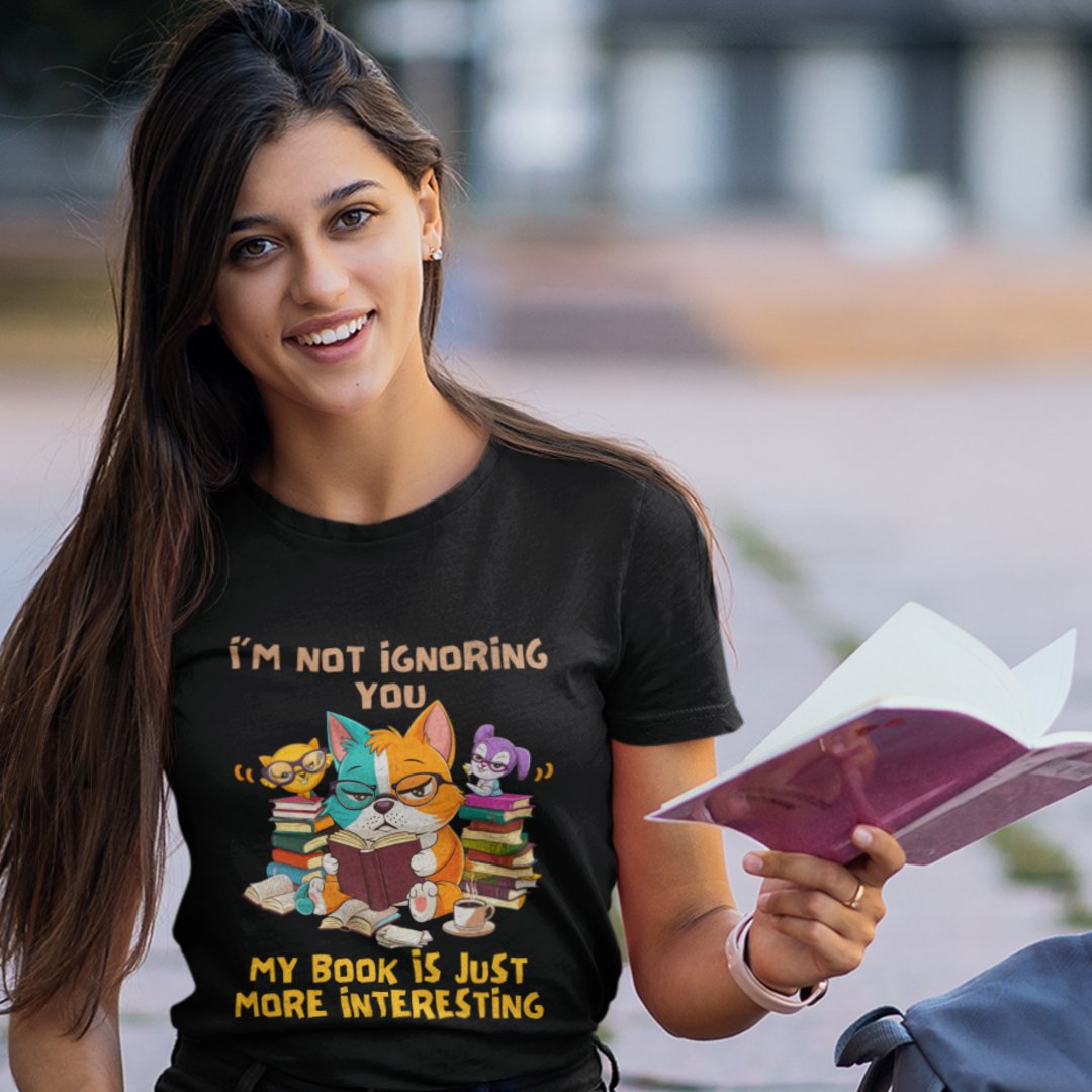 Engrossed Reader - Interesting Book T-Shirt - TranquilTrendz