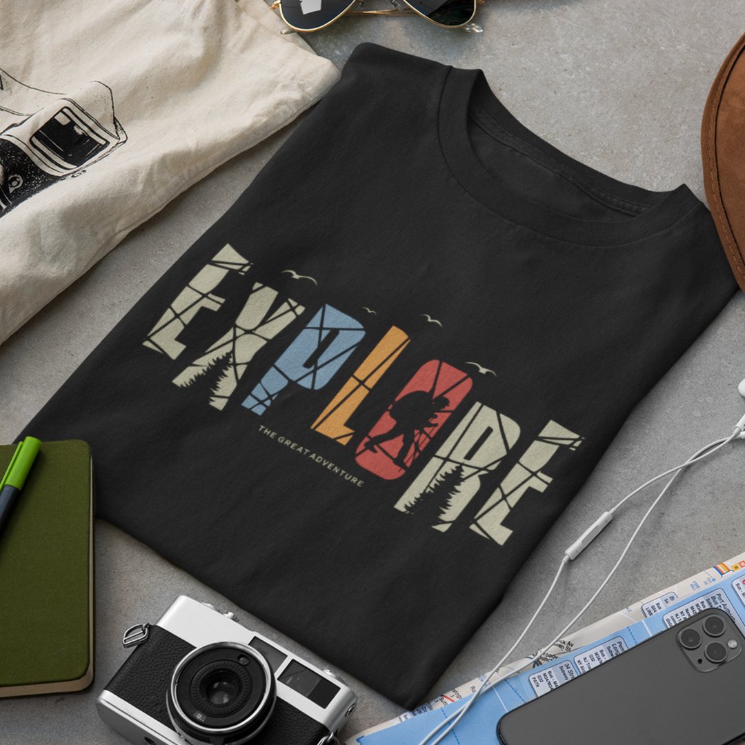 Explore Adventure T-Shirt - TranquilTrendz