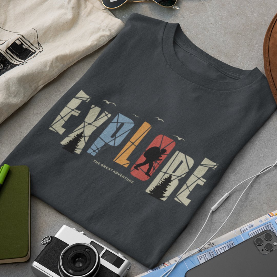 Explore Adventure T-Shirt - TranquilTrendz