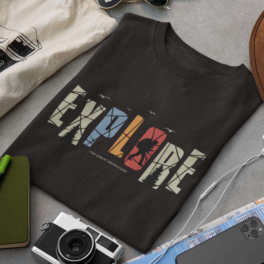 Explore Adventure T-Shirt - TranquilTrendz