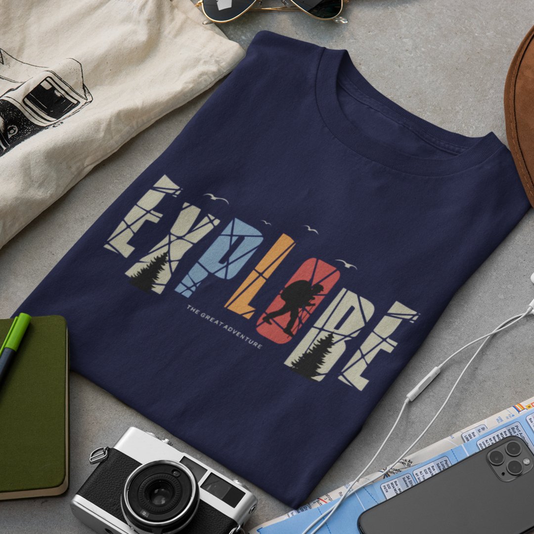 Explore Adventure T-Shirt - TranquilTrendz