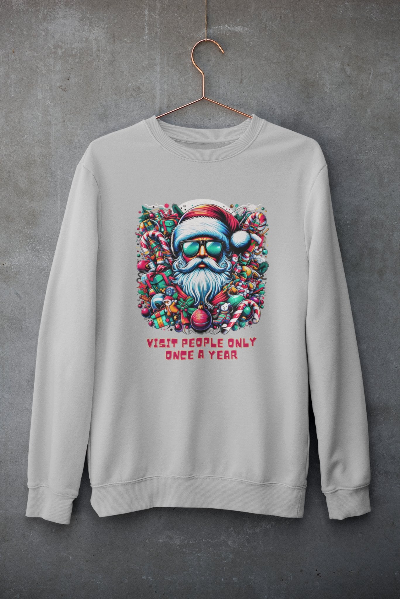 Festive Santa Sweatshirt - TranquilTrendz