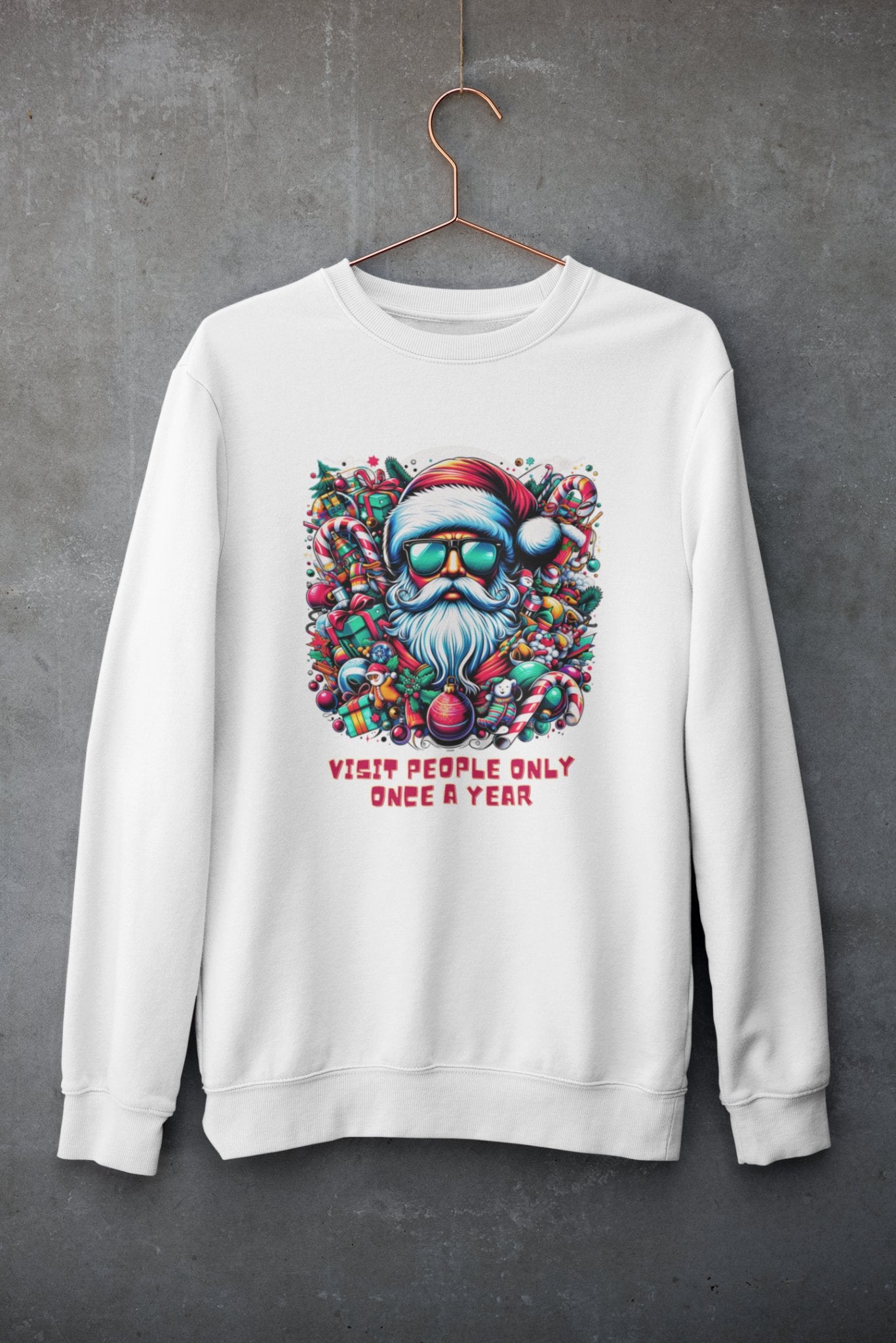 Festive Santa Sweatshirt - TranquilTrendz