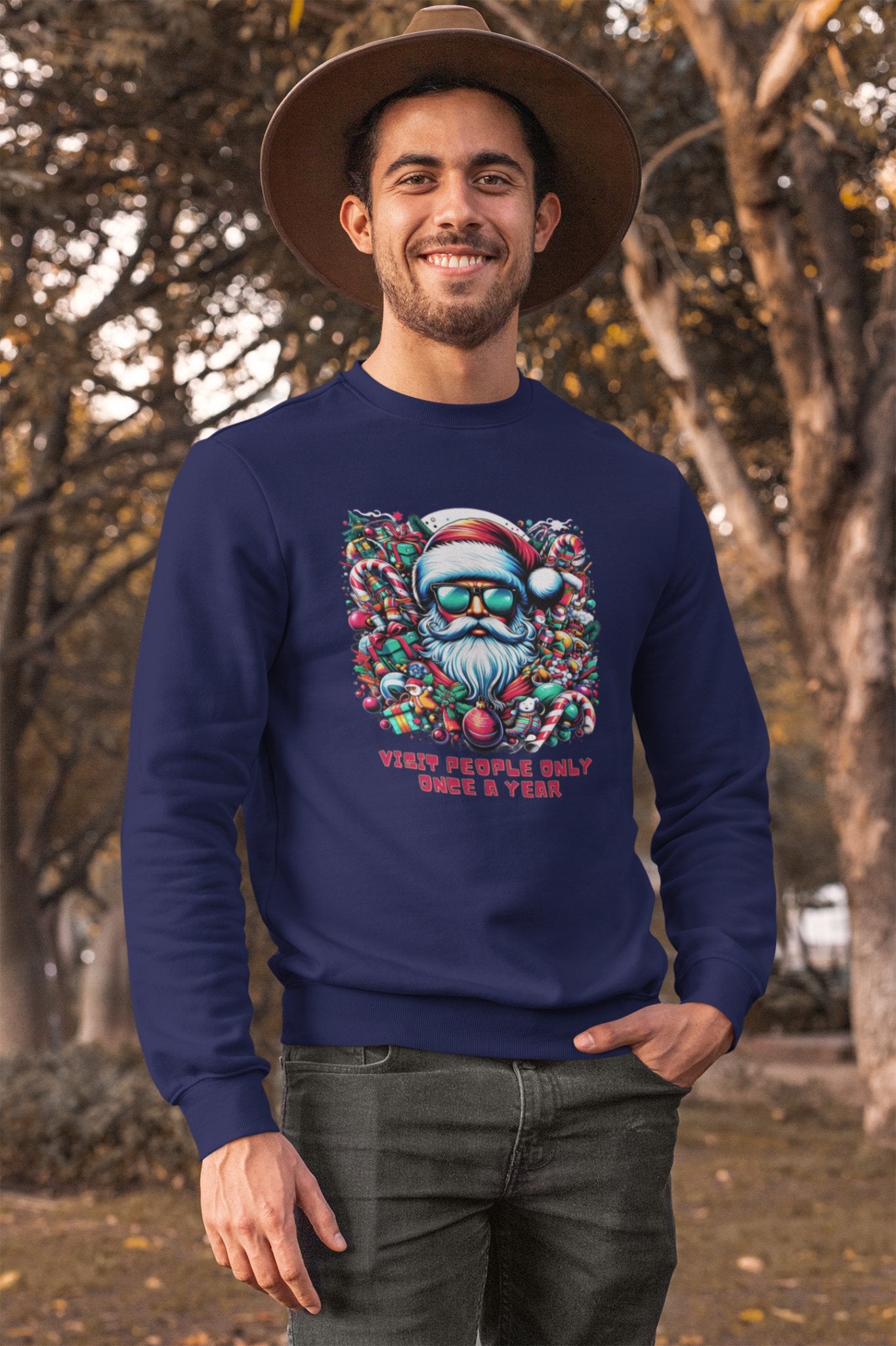 Festive Santa Sweatshirt - TranquilTrendz