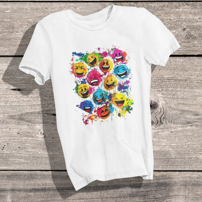 Vibrant Emoticon T-Shirt