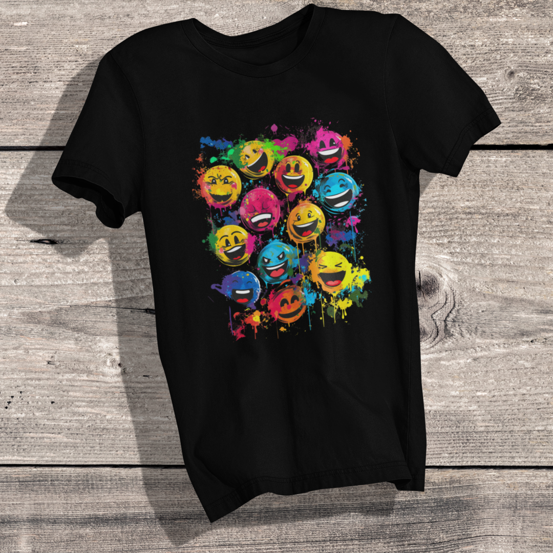 Vibrant Emoticon T-Shirt