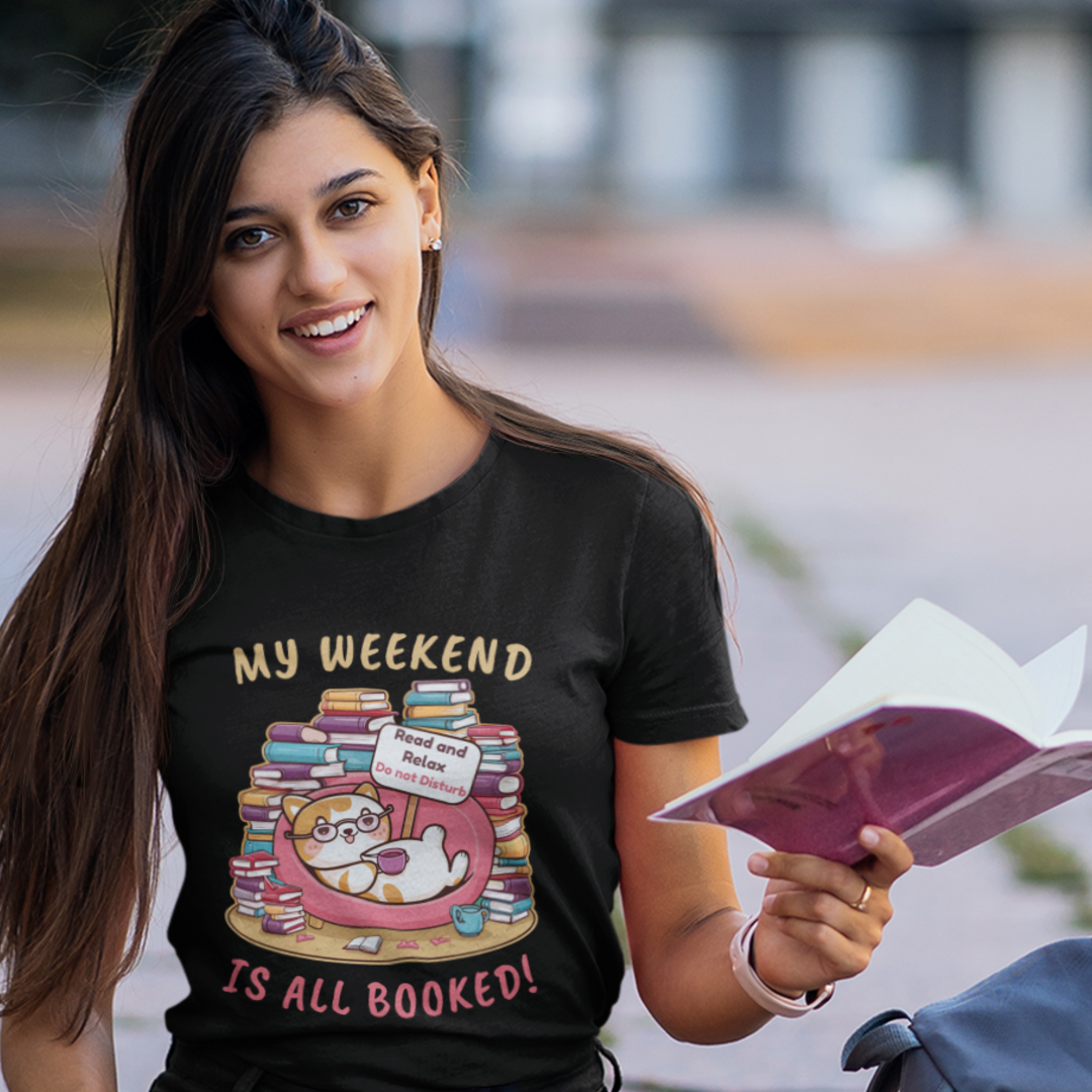 Relaxing Reader - My Weekend Booked T-Shirt