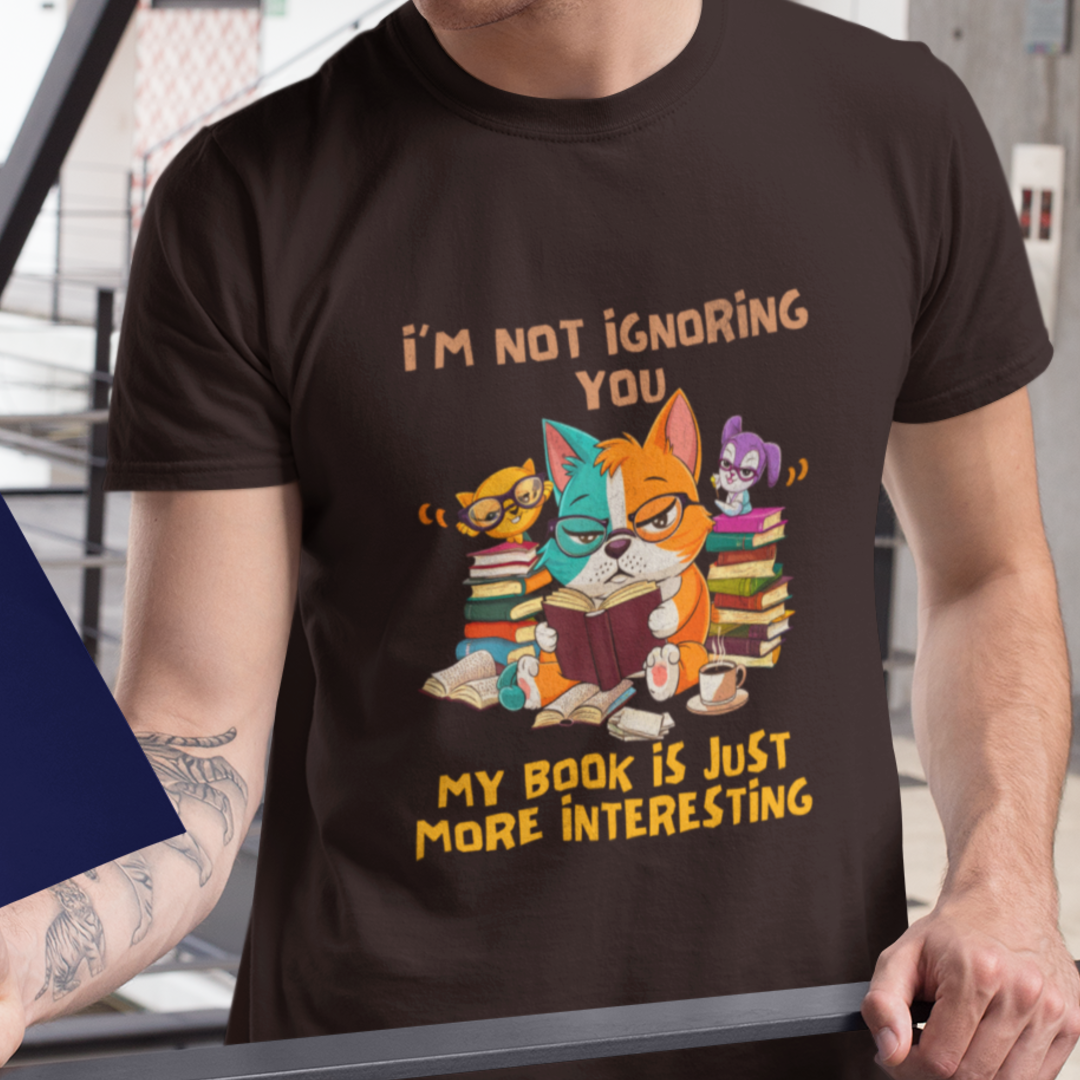 Engrossed Reader - Interesting Book T-Shirt