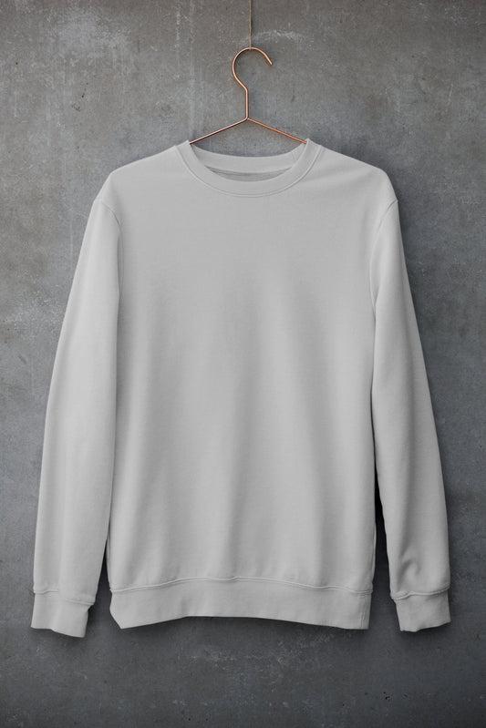 Grey Melange Unisex Winter SweatShirt - TranquilTrendz