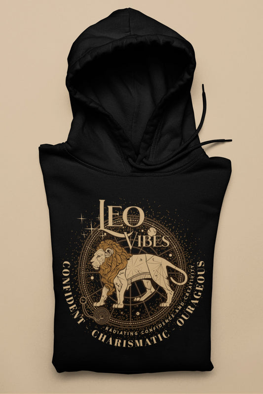 Leo Vibes Hoodie - TranquilTrendz