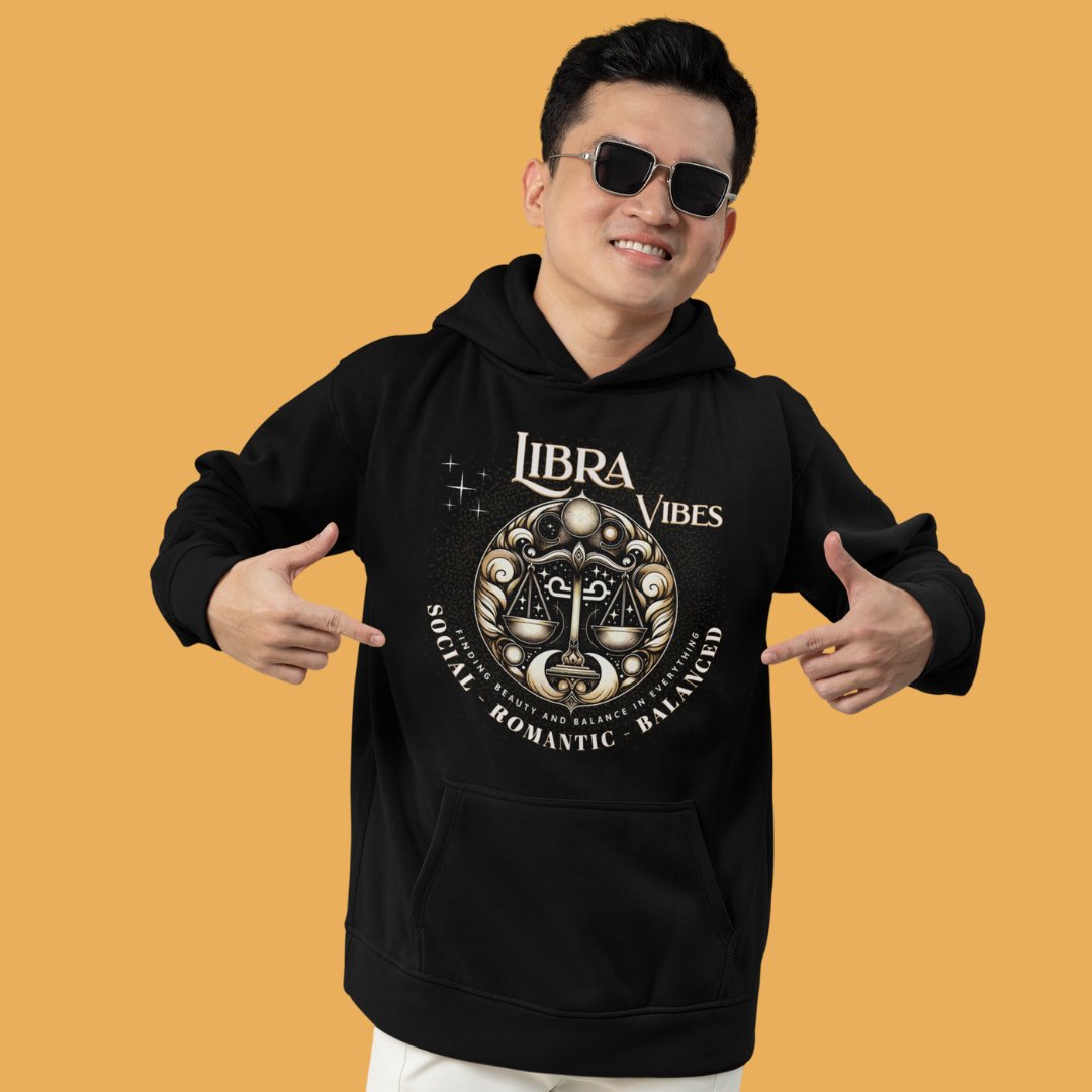 Libra Vibes Hoodie - TranquilTrendz