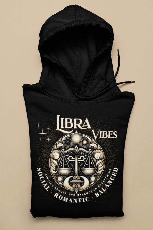 Libra Vibes Hoodie - TranquilTrendz