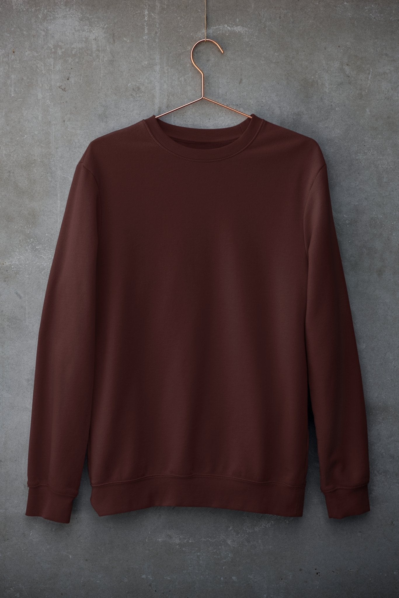 Maroon Unisex Winter SweatShirt - TranquilTrendz