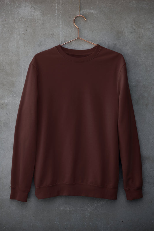 Maroon Unisex Winter SweatShirt - TranquilTrendz