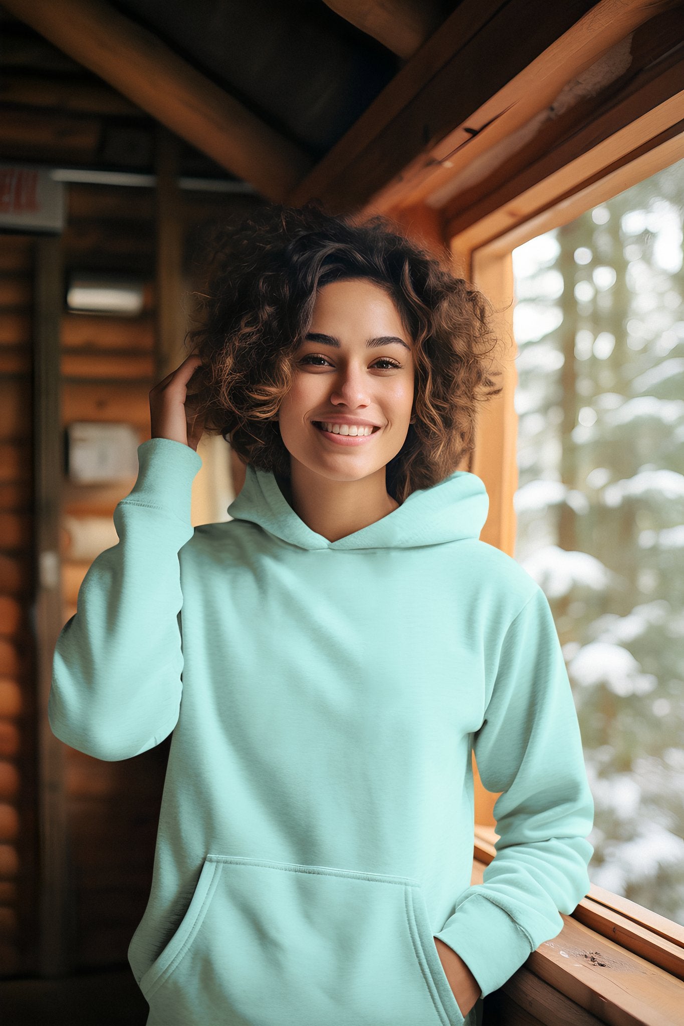 Mint Unisex Winter Hoodie - TranquilTrendz