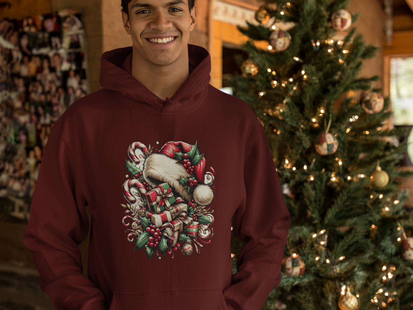 Festive Foliage & Gifts Hoodie