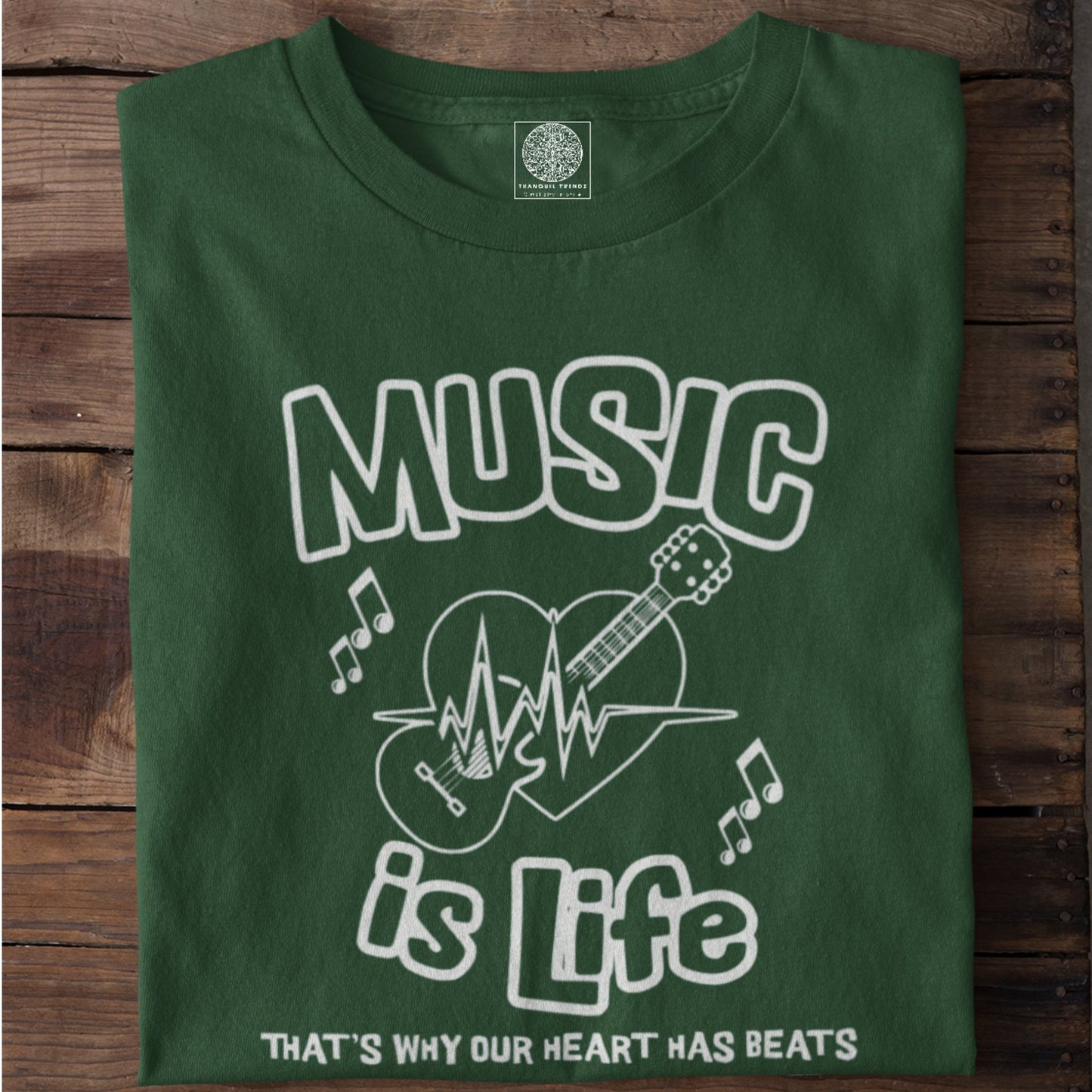 Music is Life T-Shirt - TranquilTrendz