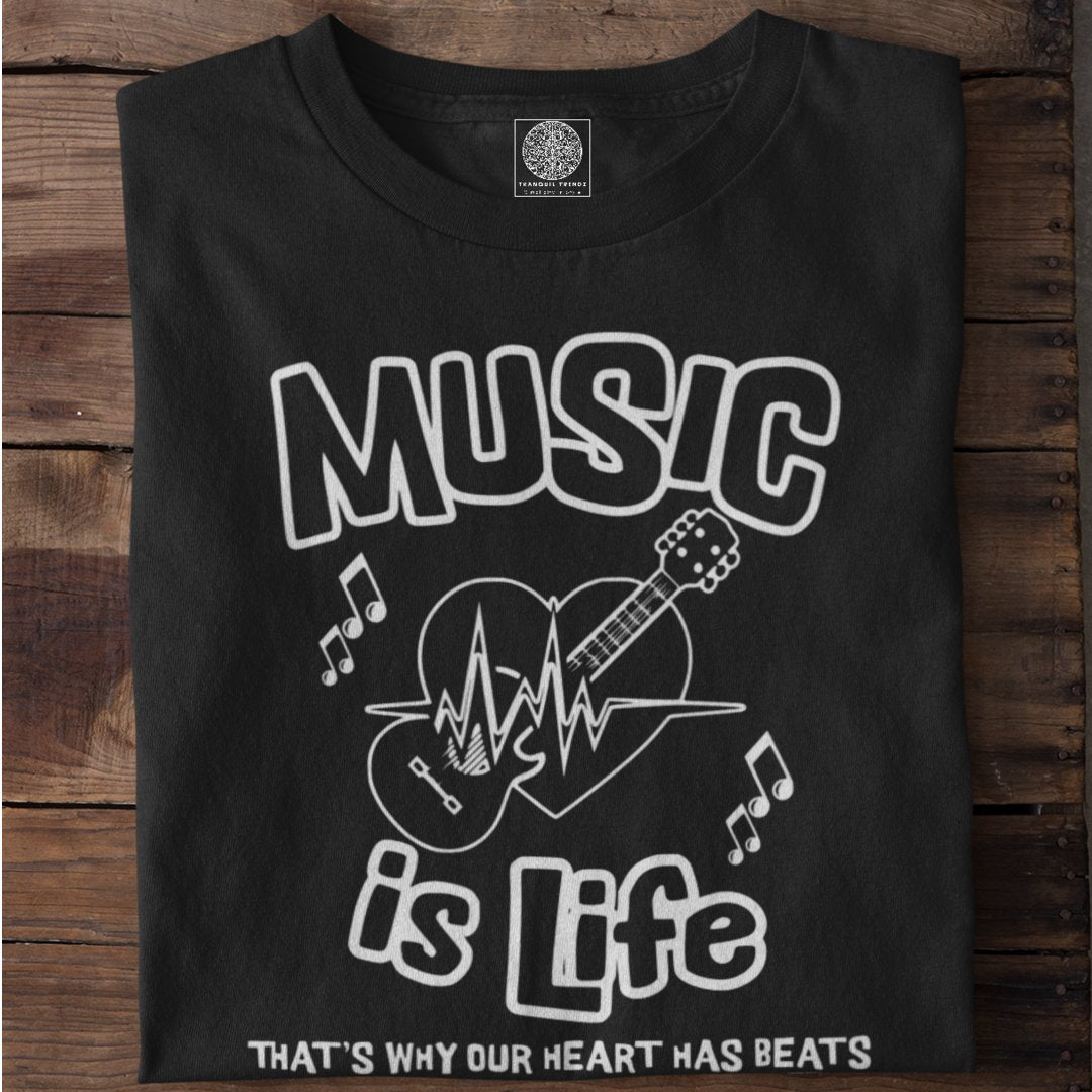 Music is Life T-Shirt - TranquilTrendz