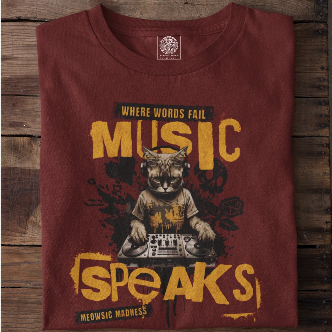 Music Speaks T-Shirt - TranquilTrendz