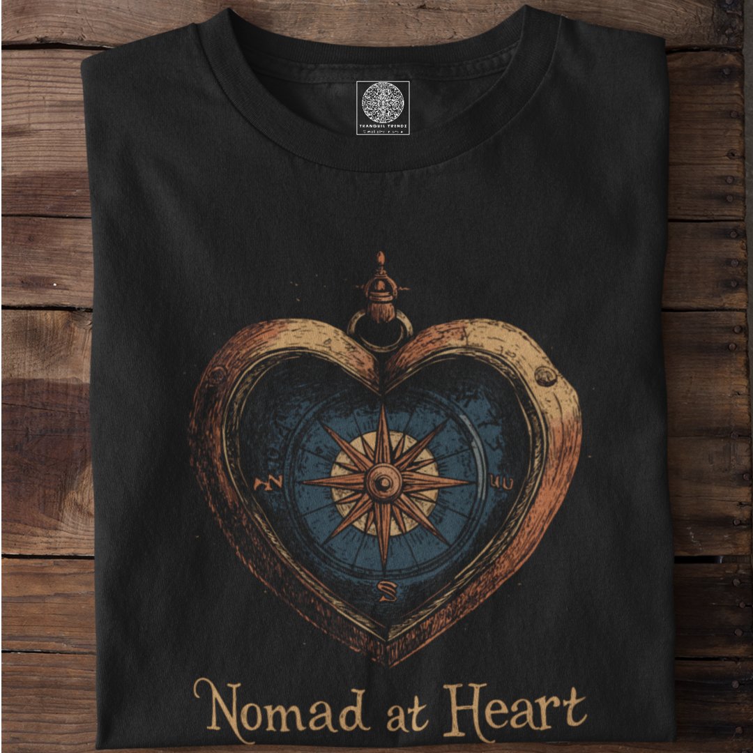 Nomad at Heart - Compass Wanderlust - TranquilTrendz